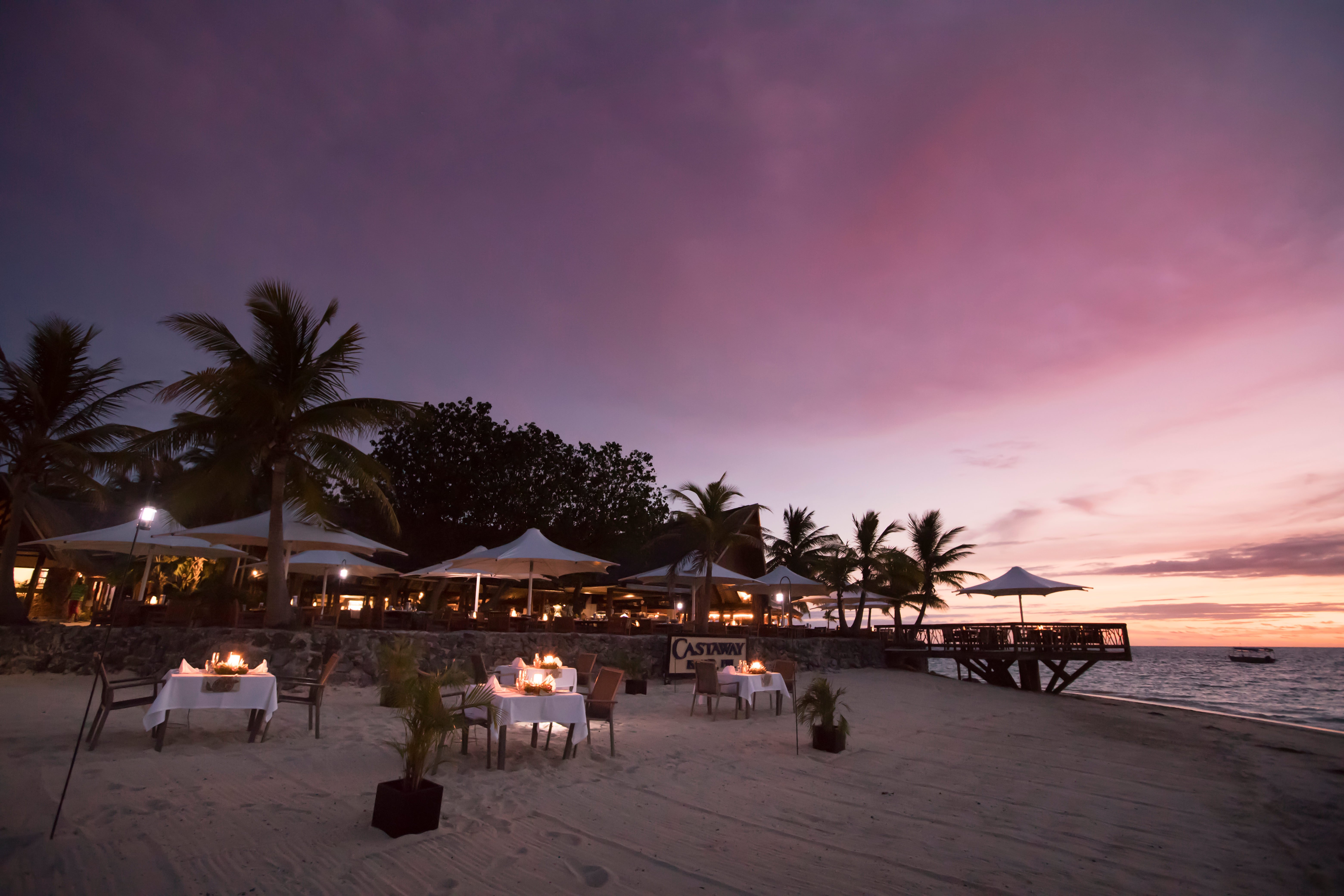 Beach Dining in Fiji