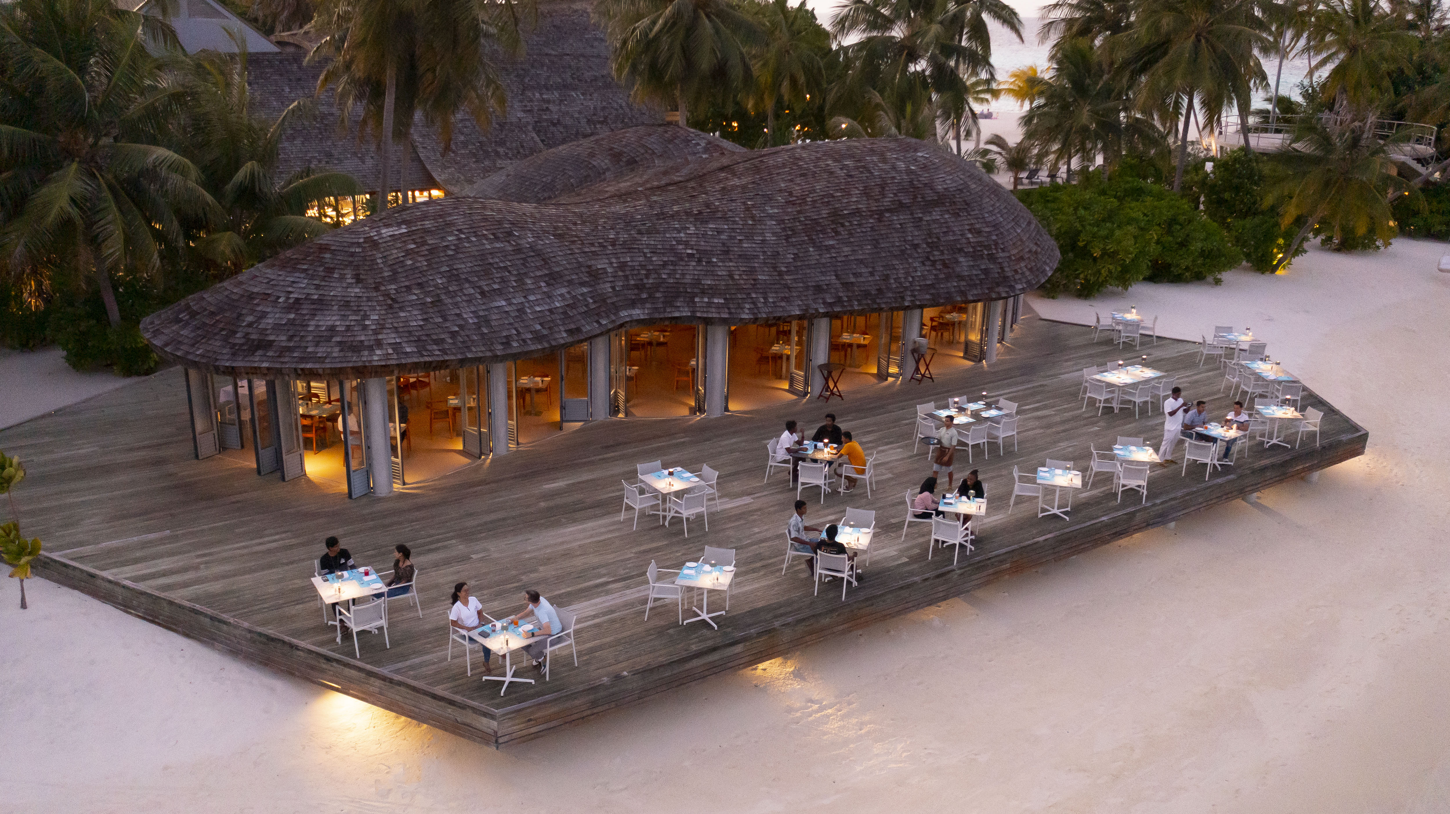 Dining in the Maldives