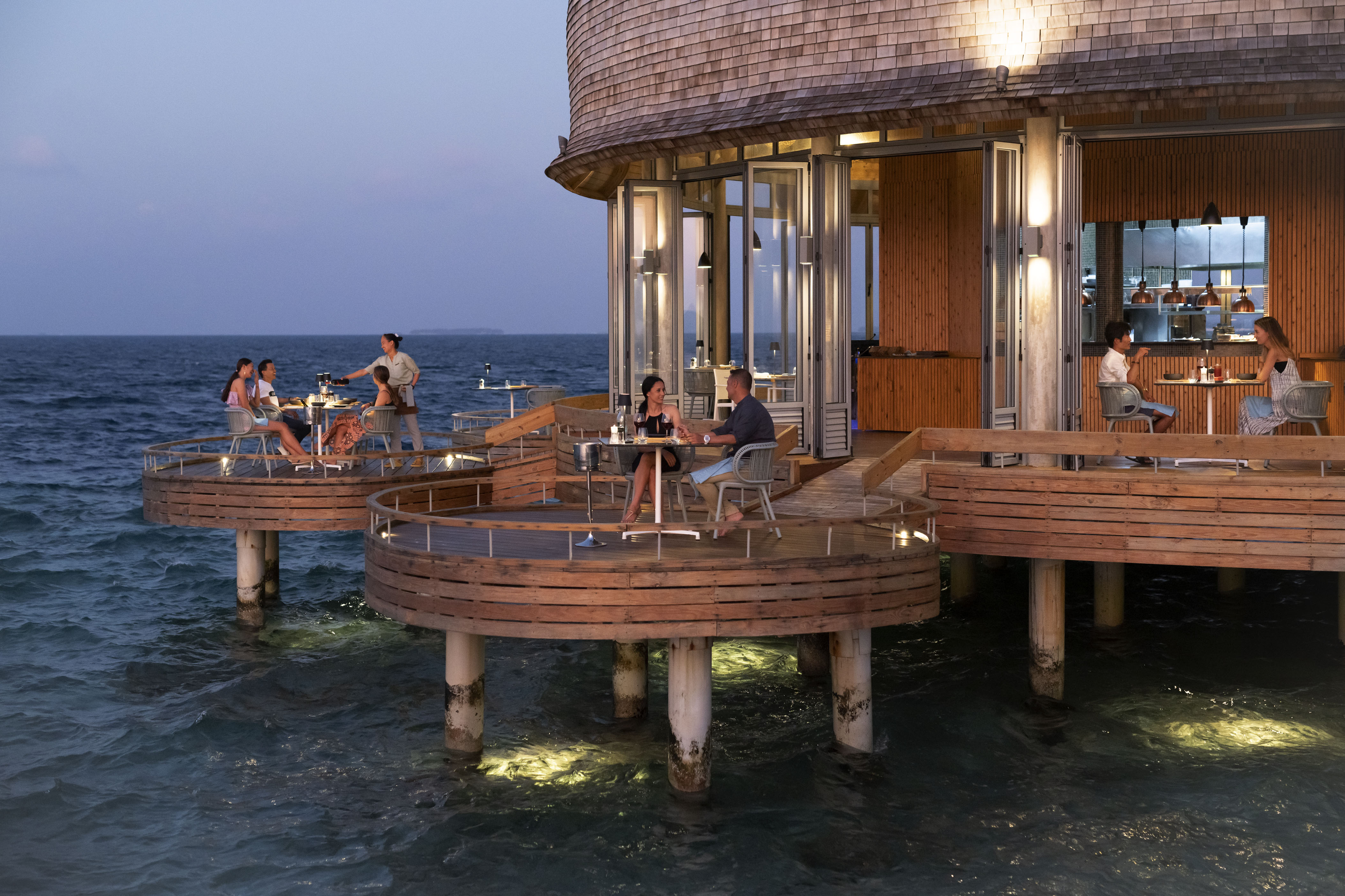 Moodhu Grill at OUTRIGGER Maldives Maafushivaru Resort